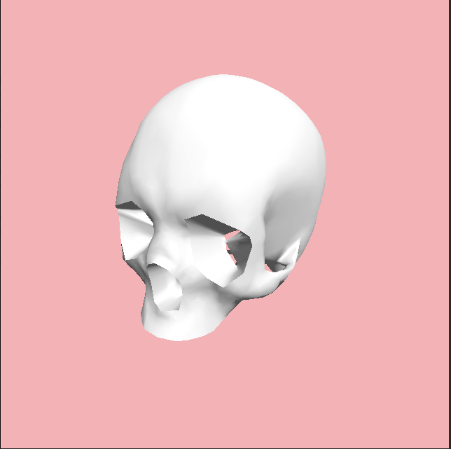 OBJ Model of a Skull